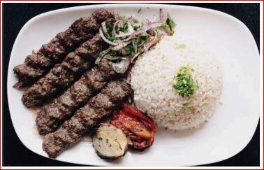 L-kufta Kabob Plate