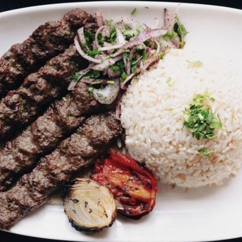 Kufta Kabob Dinner(2 Skewers)